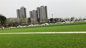 VIVO--高标准人造草足球场地顺利完工